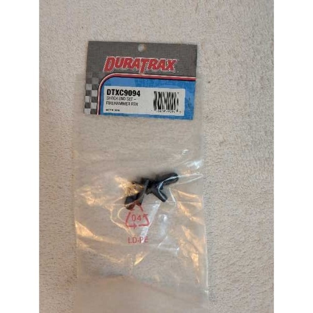 DuraTrax DTXC9094 Shock End Set Firehammer RTR RC Car‎ Parts Black